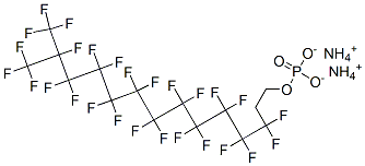 diammonium 3,3,4,4,5,5,6,6,7,7,8,8,9,9,10,10,11,11,12,12,13,14,14,14-tetracosafluoro-13-(trifluoromethyl)tetradecyl phosphate CAS#: 93857-51-3