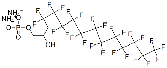 diammonium 4,4,5,5,6,6,7,7,8,8,9,9,10,10,11,11,12,12,13,13,14,14,15,15,15-pentacosafluoro-2-hydroxypentadecyl phosphate CAS#: 94200-47-2
