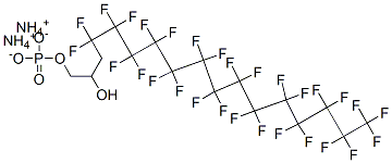 diammonium 4,4,5,5,6,6,7,7,8,8,9,9,10,10,11,11,12,12,13,13,14,14,15,15,16,16,17,17,17-nonacosafluoro-2-hydroxyheptadecyl phosphate CAS#: 94200-48-3