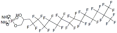diammonium 4,4,5,5,6,6,7,7,8,8,9,9,10,10,11,11,12,12,13,13,14,14,15,15,16,17,17,17-octacosafluoro-2-hydroxy-16-(trifluoromethyl)heptadecyl phosphate CAS#: 94200-52-9