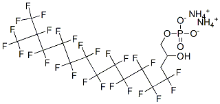 diammonium 4,4,5,5,6,6,7,7,8,8,9,9,10,10,11,11,12,12,13,13,14,15,15,15-tetracosafluoro-2-hydroxy-14-(trifluoromethyl)pentadecyl phosphate CAS#: 94200-51-8