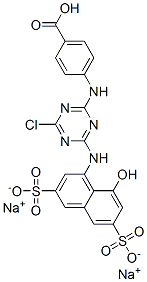 disodium hydrogen 4-[[4-chloro-6-[(8-hydroxy-3,6-disulphonato-1-naphthyl)amino]-1,3,5-triazin-2-yl]amino]benzoate CAS#: 94349-49-2