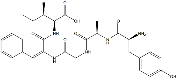 enkephalin-Leu, dehydro-Phe(4)- CAS#: 91549-05-2
