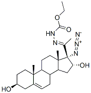 ethyl (17-azido-3beta,16alpha-dihydroxypregn-5-en-20-ylidene)carbazate CAS#: 98072-26-5