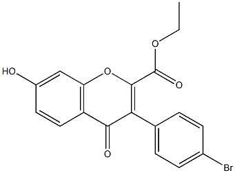 ethyl 3-(4-bromophenyl)-7-hydroxy-4-oxo-4H-chromene-2-carboxylate CAS#: 96644-14-3