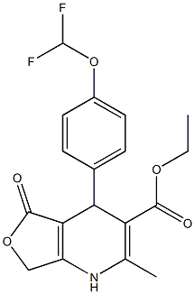 ethyl 5-[4-(difluoromethoxy)phenyl]-3-methyl-7-oxo-8-oxa-2-azabicyclo[ 4.3.0]nona-3,10-diene-4-carboxylate CAS#: 92638-14-7