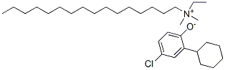ethylhexadecyldimethylammonium 4-chloro-2-cyclohexylphenolate CAS#: 94087-88-4