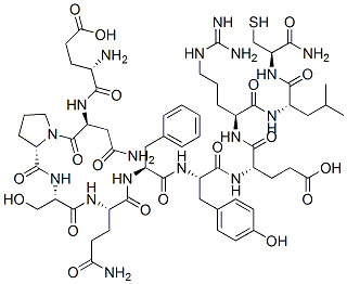 glutamyl-asparaginyl-prolyl-seryl-glutaminyl-phenylalanyl-tyrosyl-glutamyl-arginyl-leucyl-cysteinamide CAS#: 93675-09-3