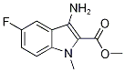 methyl 3-amino-5-fluoro-1-methyl-1H-indole-2-carboxylate CAS#: 889950-10-1