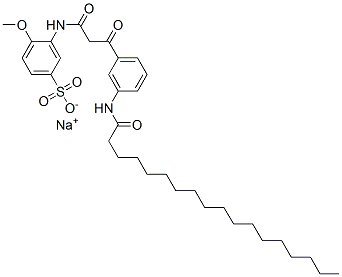 sodium 3-[[1,3-dioxo-3-[3-[(1-oxooctadecyl)amino]phenyl]propyl]amino]-4-methoxybenzenesulphonate CAS#: 94087-63-5