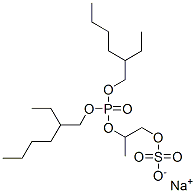 sodium bis(2-ethylhexyl) methyl-2-(sulphonatooxy)ethyl phosphate CAS#: 97392-77-3
