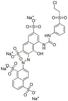 tetrasodium 2-[[8-[[[[3-[(2-chloroethyl)sulphonyl]phenyl]amino]carbonyl]amino]-1-hydroxy-3,6-disulphonato-2-naphthyl]azo]naphthalene-1,5-disulphonate CAS#: 94109-42-9