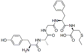 tyrosyl-alanyl-glycyl-phenylalanyl-cysteine S-ethyl ester CAS#: 94492-33-8