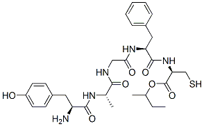 tyrosyl-alanylglycyl-phenylalanyl-cysteine S-butyl ester CAS#: 94492-35-0