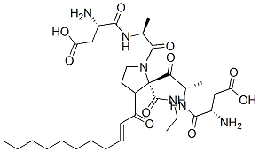undecenoyl-aspartyl-dialanyl-proline ethylamide CAS#: 90068-11-4