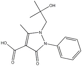 1-(2-Hydroxy-2-methylpropyl)-5-methyl-3-oxo-2-phenyl-2,3-dihydropyrazole-4-carboxylic Acid CAS#: 913376-56-4