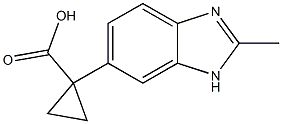 1-(2-METHYL-1H-BENZIMIDAZOL-6-YL)Cyclopropanecarboxylic acid CAS#: 945244-36-0