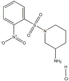 1-((2-Nitrophenyl)sulfonyl)piperidin-3-amine hydrochloride CAS#: 902149-03-5