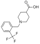 1-(2-TRIFLUOROMETHYL-BENZYL)-PIPERIDINE-4-CARBOXYLIC ACID CAS#: 901920-49-8