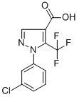 1-(3-CHLOROPHENYL)-5-(TRIFLUOROMETHYL)-1H-PYRAZOLE-4-CARBOXYLIC ACID CAS#: 98534-82-8