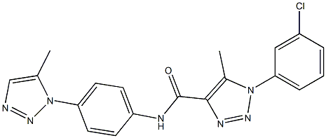 1-(3-chlorophenyl)-5-methyl-N-[4-(5-methyl-1H-1,2,3-triazol-1-yl)phenyl]-1H-1,2,3-triazole-4-carboxamide CAS#: 924837-62-7