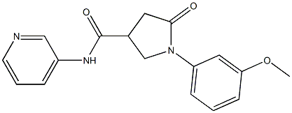 1-(3-methoxyphenyl)-5-oxo-N-(pyridin-3-yl)pyrrolidine-3-carboxamide CAS#: 914355-70-7