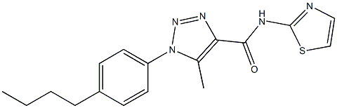 1-(4-butylphenyl)-5-methyl-N-(1,3-thiazol-2-yl)-1H-1,2,3-triazole-4-carboxamide CAS#: 904812-16-4