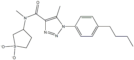 1-(4-butylphenyl)-N-(1,1-dioxidotetrahydrothiophen-3-yl)-N,5-dimethyl-1H-1,2,3-triazole-4-carboxamide CAS#: 924818-71-3