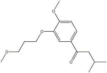 1-(4-methoxy-3-(3-methoxypropoxy)phenyl)-3-methylbutan-1-one CAS#: 919995-27-0