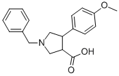 1-BENZYL-4-(4-METHOXY-PHENYL)-PYRROLIDINE-3-CARBOXYLIC ACID CAS#: 939757-59-2