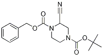 1-benzyl 4-tert-butyl 2-cyanopiperazine-1,4-dicarboxylate CAS#: 955016-62-3