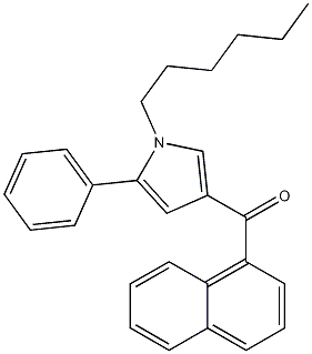 (1-hexyl-5-phenyl-1H-pyrrol-3-yl)(naphthalen-1-yl)methanone CAS#: 914458-20-1