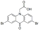 10(9H)-Acridineacetic acid, 2,7-dibromo-9-oxo- CAS#: 99081-85-3