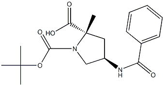 1,2-Pyrrolidinedicarboxylic acid, 4-(benzoylaMino)-, 1-(1,1-diMethylethyl) 2-Methyl ester, (2S,4R)- CAS#: 943134-37-0