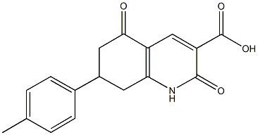 1,2,5,6,7,8-HEXAHYDRO-7-(4-METHYLPHENYL)-2,5-DIOXO-3-QUINOLINECARBOXYLIC ACID CAS#: 924834-92-4