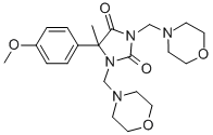 1,3-Bis(morpholinomethyl)-5-(p-methoxyphenyl)-5-methylhydantoin CAS#: 98402-10-9