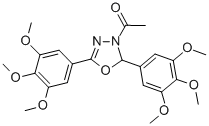 1,3,4-OXADIAZOLE, 3-ACETYL-2,3-DIHYDRO-2,5-BIS(3,4,5-TRIMETHOXYPHENYL)- CAS#: 913254-35-0