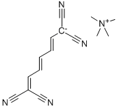 1,3,5-HEPTATRIENE-1,1,7,7-TETRACARBONITRILE, ION(1-), N,N,N-TRIMETHYLMETHANAMINIUM CAS#: 98826-84-7