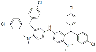 1,4-Benzenediamine, 2-(bis(4-chlorophenyl)methyl)-N4-(3-(bis(4-chlorop henyl)methyl)-4-(dimethylamino)phenyl)-N1,N1-dimethyl- CAS#: 99123-36-1