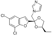 1H-Imidazole, 1-((2-(5,7-dichloro-2-benzofuranyl)-4-ethyl-1,3-dioxolan -2-yl)methyl)-, cis- CAS#: 98519-09-6