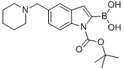 1H-Indole-1-carboxylic acid, 2-borono-5-(1-piperidinylmethyl)-, 1-(1,1-dimethylethyl) ester CAS#: 913388-56-4