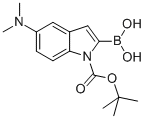 1H-Indole-1-carboxylic acid, 2-borono-5-(dimethylamino)-, 1-(1,1-dimethylethyl) ester CAS#: 945493-49-2