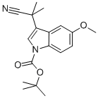1H-Indole-1-carboxylic acid, 3-(1-cyano-1-methylethyl)-5-methoxy-, 1,1-dimethylethyl ester CAS#: 907602-77-1