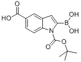 1H-Indole-1,5-dicarboxylic acid, 2-borono-, 1-(1,1-dimethylethyl) ester CAS#: 913388-58-6
