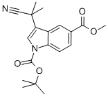 1H-Indole-1,5-dicarboxylic acid, 3-(1-cyano-1-methylethyl)-, 1-(1,1-dimethylethyl) 5-methyl ester CAS#: 916522-63-9