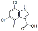 1H-Indole-3-carboxylic acid, 5,7-dichloro-4-fluoro- CAS#: 948581-70-2