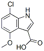 1H-Indole-3-carboxylic acid, 7-chloro-4-methoxy- CAS#: 948581-69-9