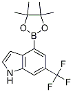 1H-Indole, 4-(4,4,5,5-tetraMethyl-1,3,2-dioxaborolan-2-yl)-6-(trifluoroMethyl)- CAS#: 955978-82-2
