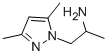 1H-Pyrazole-1-ethanamine, -alpha-,3,5-trimethyl- CAS#: 936940-34-0