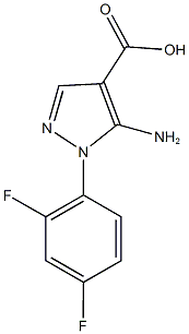 1H-Pyrazole-4-carboxylic acid, 5-amino-1-(2,4-difluorophenyl)- CAS#: 918405-21-7